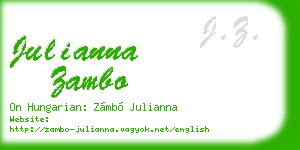 julianna zambo business card